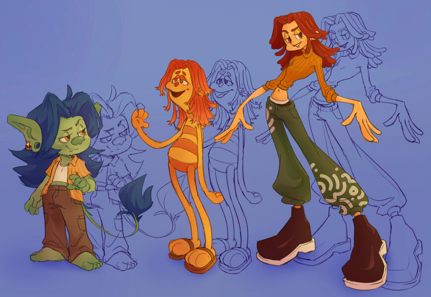 coloured sketch